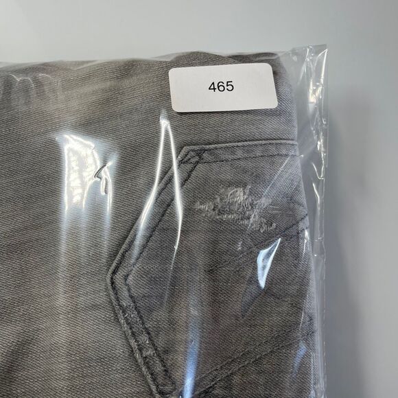 Mother The Dropout Cropped Slim Jeans in a gray "Holy Smokes" wash Sz 27 - Picture 10 of 10